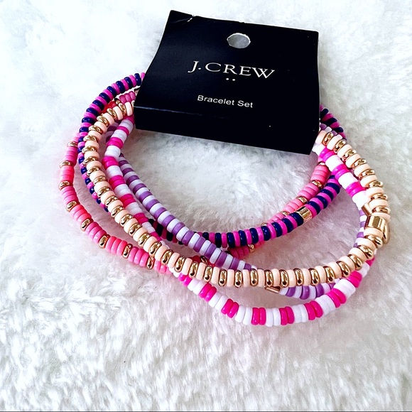 J. Crew Beaded Bracelets 5 piece set - Picture 5 of 6